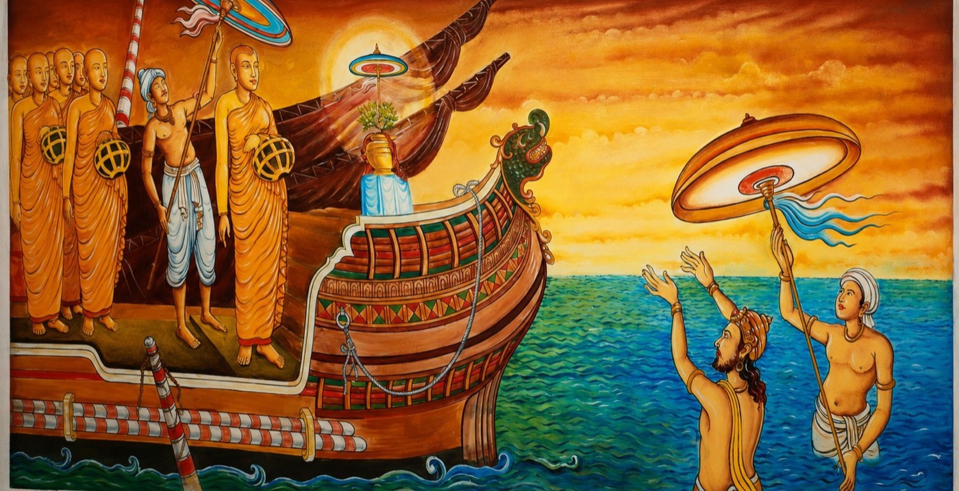 The Arrival of the Sacred Bodhi Branch